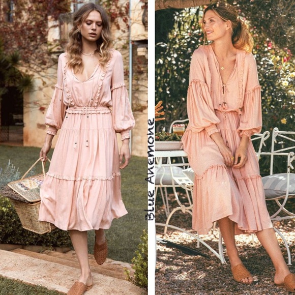 🌿 Spell Clementine Soirée Dress NWT • Size L - Picture 2 of 16